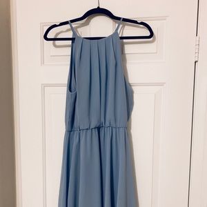 Lush Blue Midi Dress